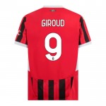 Günstige Fußballtrikots AC Mailand Giroud 9 Kinder Heimtrikot 2024-25 Kurzarm